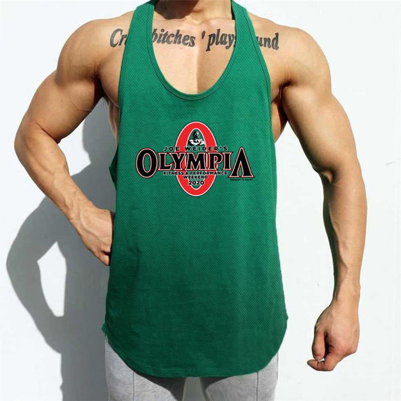 Aolin piya body muscle hombres culturismo fitness deportes chaleco malla transpirable de secado rápido en forma de I ropa elástica de entrenamiento