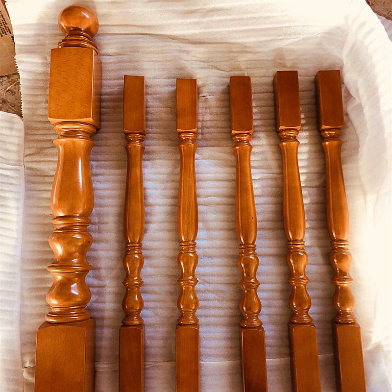 信昌木业厂家直销楼梯扶手定做别墅实木楼梯护栏欧洲榉木楼梯立柱|ms