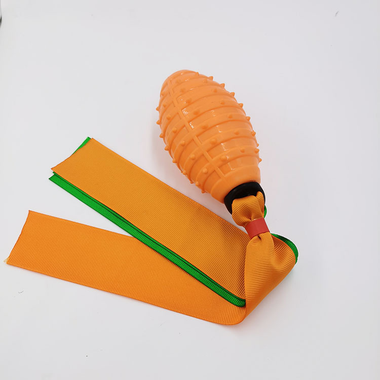 Pet TPR cinta vocal Bola de juguete Bola de limpieza dental molar entrenamiento de lanzamiento de la fábrica de juguetes para perros resistentes a mordeduras al por mayor