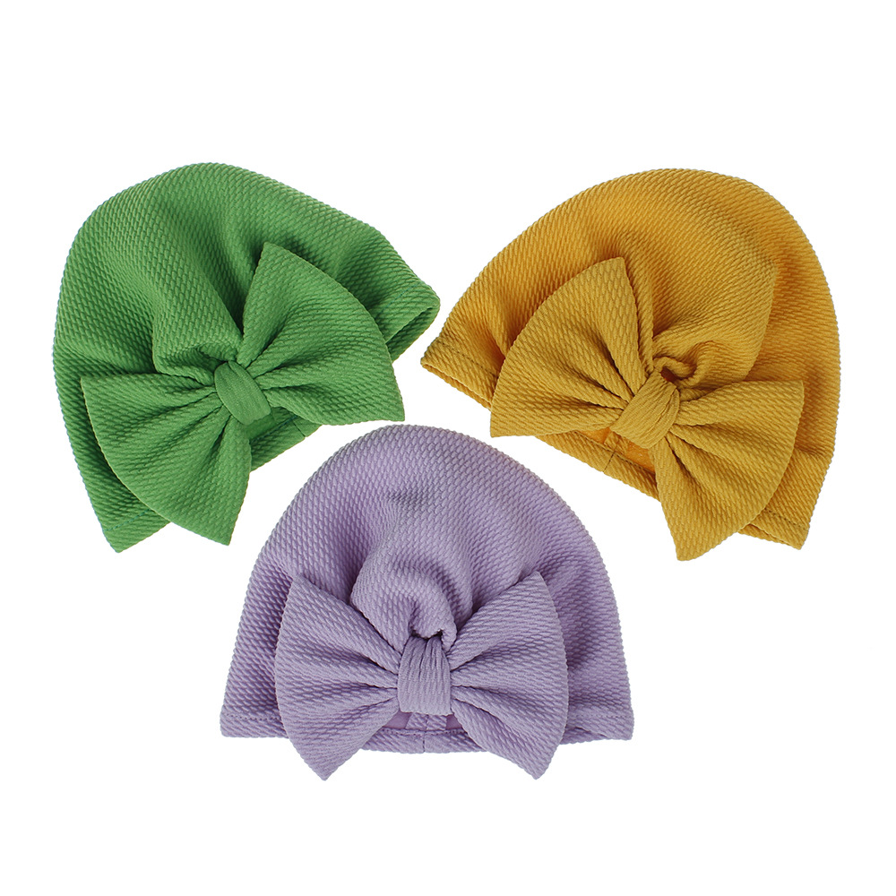 Big Bow Baby Hat 18 Colors New Baby Hat Wholesale display picture 19