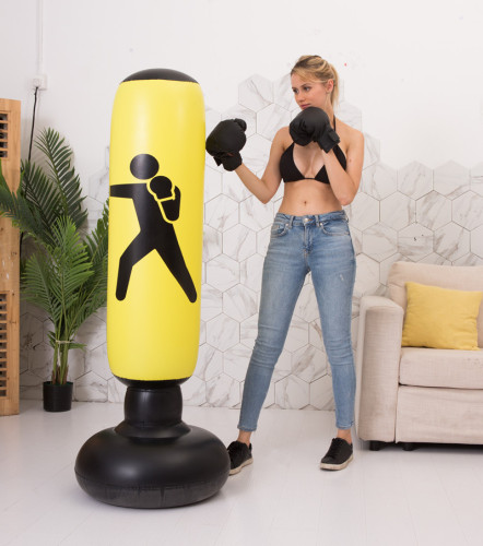 Inflatable Boxing Post Vertical Adult Boxing Sandbag Amazon Hot Selling 1.6 Meter Inflatable Sandbag Manufacturer Wholesale