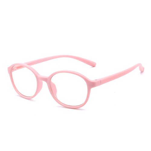 2022新款舒适儿童防蓝光眼镜男女童硅胶护目镜圆框平光镜 F8247
