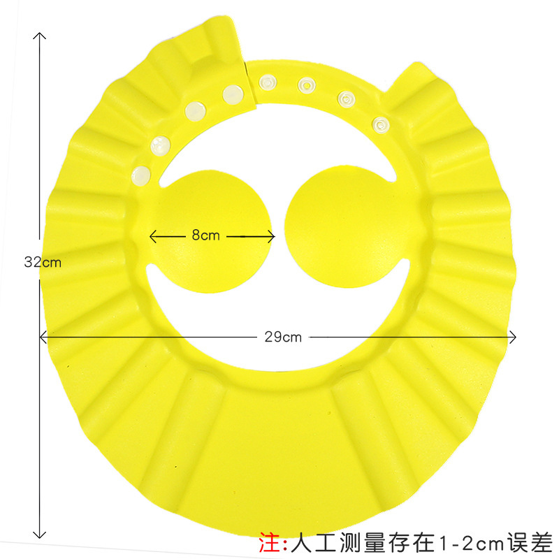 外贸OEMEVA浴帽儿童可调节护耳洗发帽加厚洗澡帽厂家婴幼儿防水帽详情5