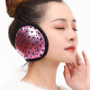 Korean Edition Autumn and winter lady Five-pointed star Davidson Earmuff enlarge thickening keep warm outdoors Riding Ear package