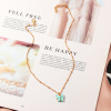 Brand accessory, acrylic cute necklace, chain for key bag , European style, internet celebrity