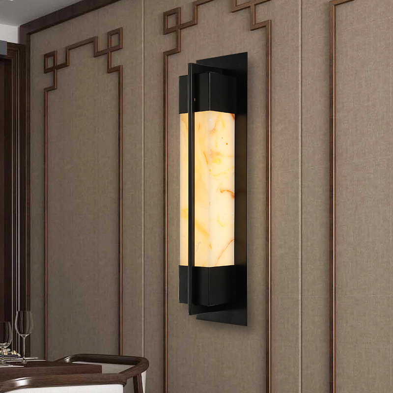 現代新中式客廳壁燈大氣家用電視背景牆壁燈具中國風玄關書房燈飾