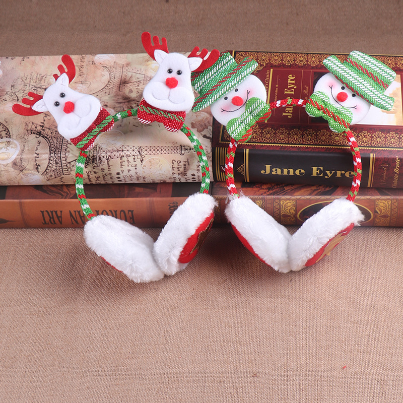 Cute Style Handmade Craft Christmas Cute Snowman Party Earmuffs
