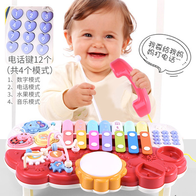 婴儿手敲琴早教多功能儿童电话敲琴0-3岁宝宝智力玩具