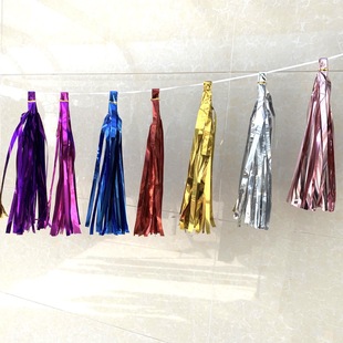 Birthday party wedding opening window venue Party layout balloon ribbon DIY rose gold paper tassel wholesale