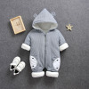 Autumn and winter baby one-piece garment thickening cotton-padded clothes men and women baby Winter clothes Newborn Romper go out Climbing clothes 0-1 year