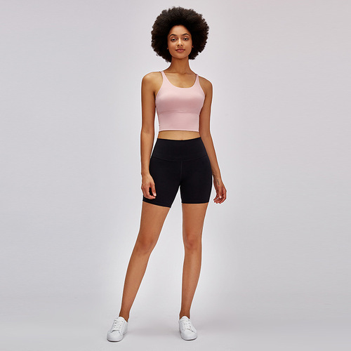Merillat Merillat  new nude yoga shorts high waist hip lifting tight sports hot pants for women