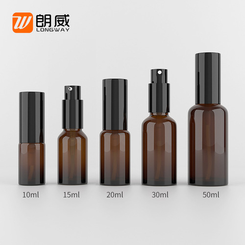 Brown light-proof glass sub-bottling bottle, cosmetic spray dropper bottle, fine mist lotion bottle, hydrosol glass essential oil bottle