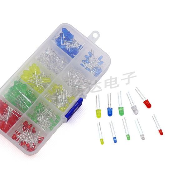 Luminous diode box is 3mm 5mm 5 -color