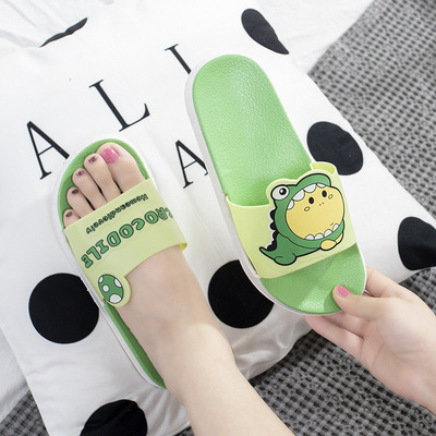 2020跨境虾皮卡通拖鞋flat shoes flip flops slippers家居情侣