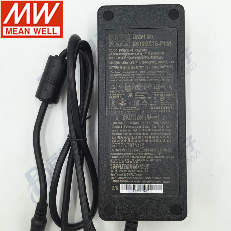 Taiwan Mingwei GST90A12/15/19/24/48-P1M Adapter Industrial Switching Power Supply Warranty for 3 Years Taiwan Mingwei GST90A12/15/19/24/48-P1M Adapter Industrial Switching Power Supply Warranty for 3 Years