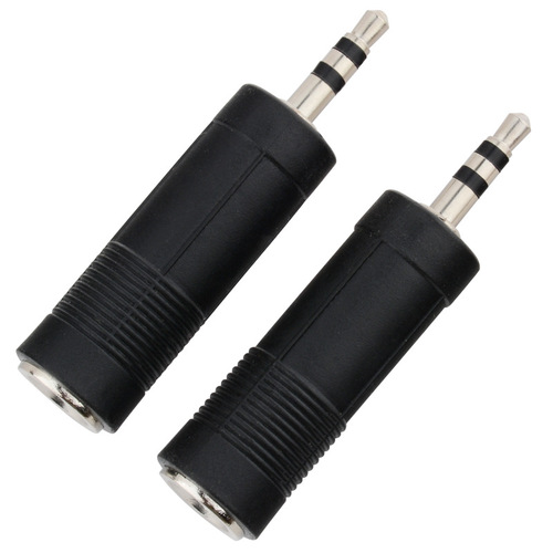 Audio adapter 3.5mm to 6.5mm microphone adapter headset to microphone male to female audio converter plug