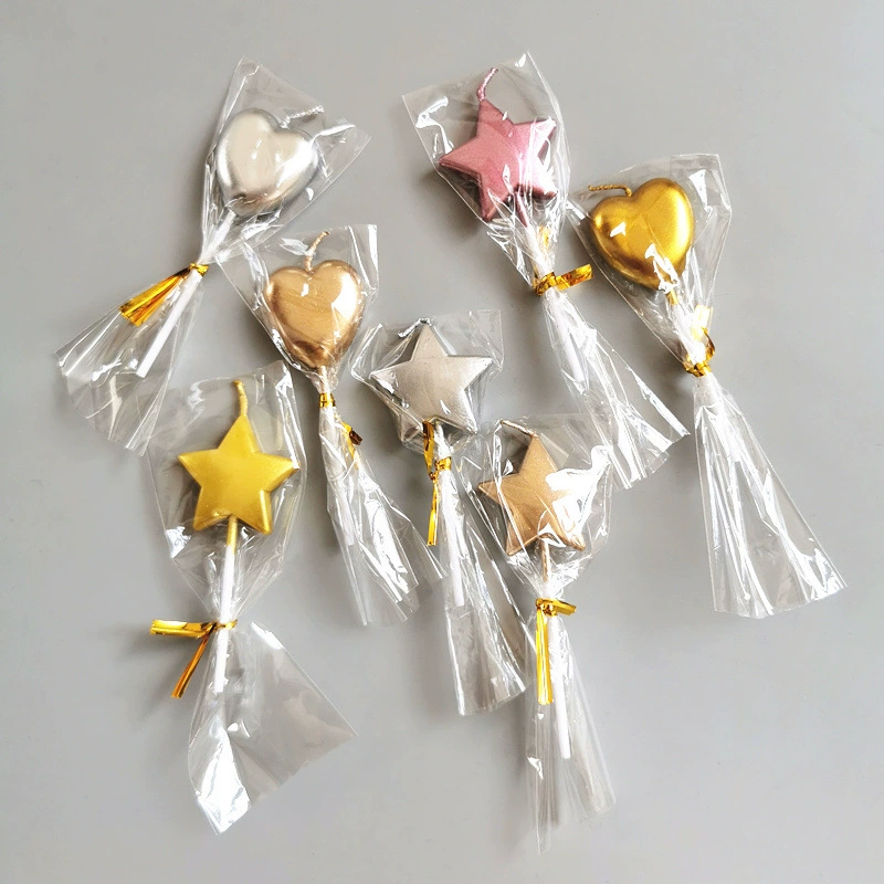 Love Little Candle Birthday Cake, Candle Romantic Decoration Baby Birthday Birthday Bag, Pentagon Pentagon