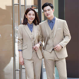 四季售楼正装男女同款西装套装办公室职业装保险汽车销售工作服