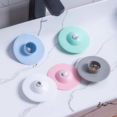 洗脸盆水池漏塞下水道水槽按压式地漏防臭盖卫生间下水管密封塞子