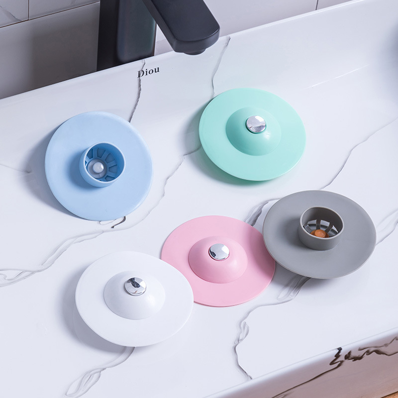 洗脸盆水池漏塞下水道水槽按压式地漏防臭盖卫生间下水管密封塞子