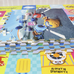 Wholesale EVA interlocking foam mat 60*60 household children's play mat baby crawling mat cartoon