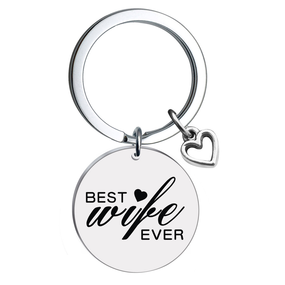 1 Piece Fashion Letter Stainless Steel Unisex Bag Pendant Keychain display picture 2