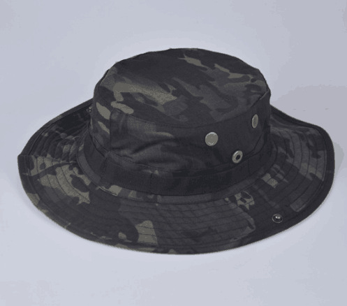 Unisex Sports Camouflage Crimping Bucket Hat display picture 1
