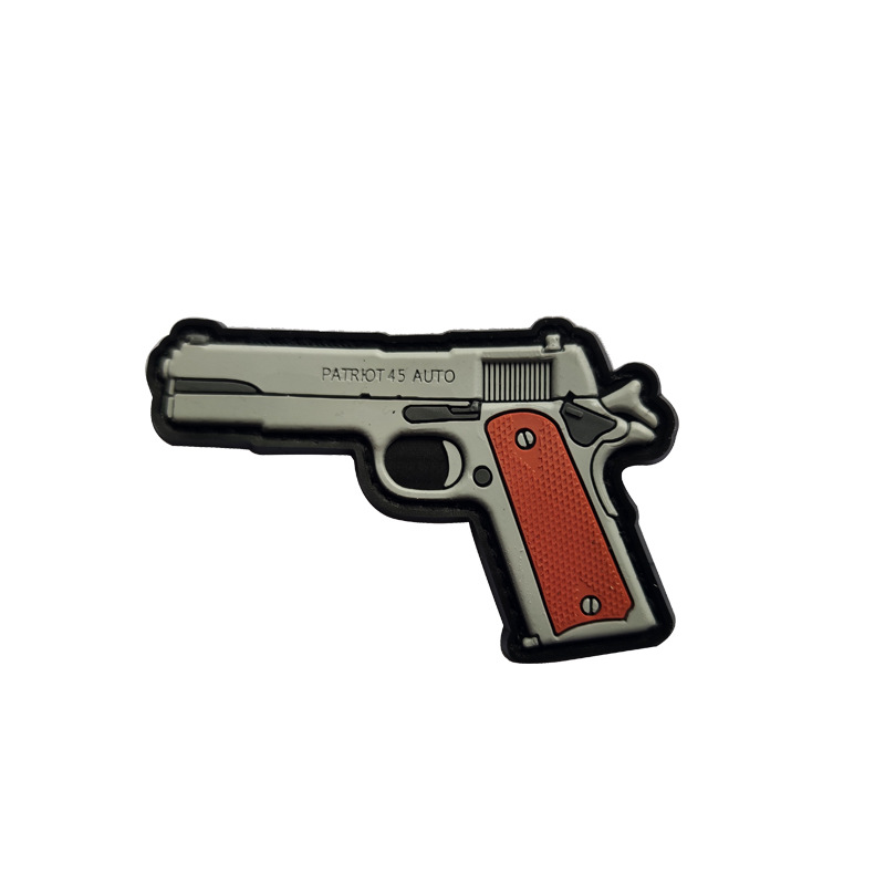 3D PVC velcro sello Q versión arma sello táctico moral insignia personalidad goma al aire libre bolsa accesorios etiqueta