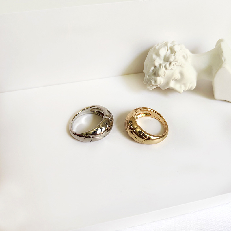 1 Piece Fashion Solid Color Zinc Alloy Plating Womenu0027S Rings