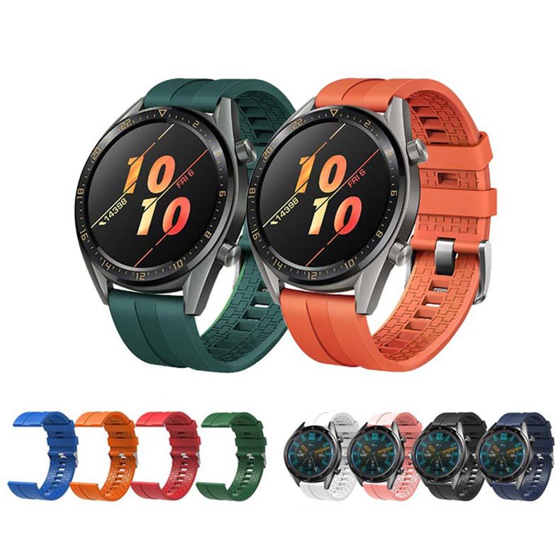 For Huawei GT2 46mm/Glory magic/Samsung Galaxy Watch 42mm46mm Silicone Strap