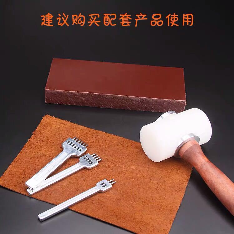 DIY cuero herramientas de perforación de agujeros fila porosa punzonado en lugar de cinturón de corte de diamante ronda punzonado fila nueva fila punzonado