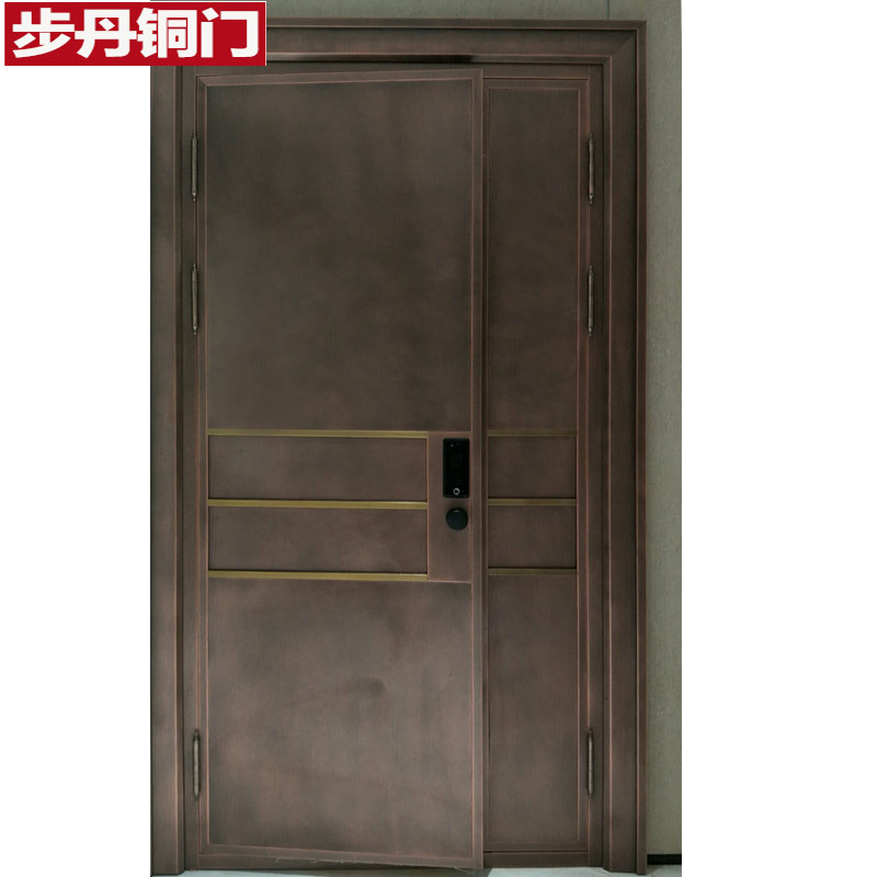 Copper gate Mother child door anti-theft door household engineering villa gate Entrance door Zhejiang Copper gate Manufactor customized