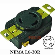 WJ-6331B NEMA L6-30 30A 250V Ҏɲ Twist ReceptacleUL