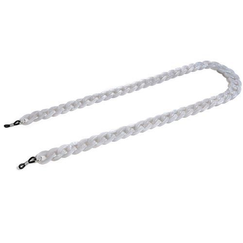 Glasses chain glasses chain anti-falling acrylic tortoise shell amber two-color concave shape glasses chain glasses rope