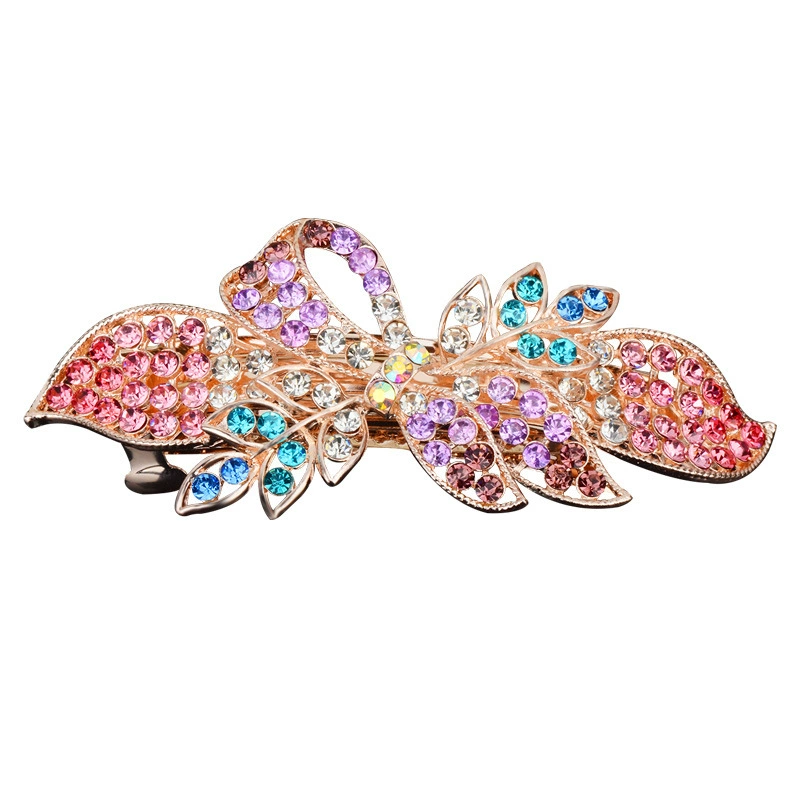 Metal Hairgrip Hairpin, Korean Style Floral Barrette, Adult Decorative Clip, 9×4×4 cm