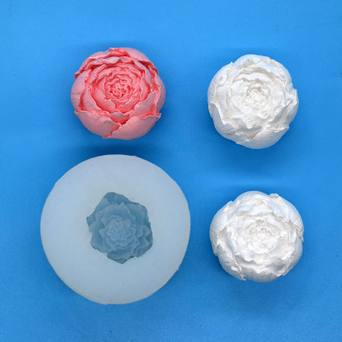 Korean-style DIY Homemade Rosebud Silicone Mold: Flower, Cold Soap, Candle, Aroma Wax, and Gypsum Cake Molds