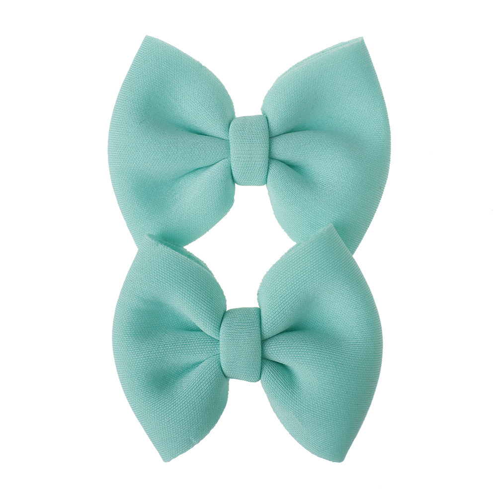 Children Hairpin Hairpin New Solid Color Bow Hair Accessories Wholesale Nihaojewelry display picture 8