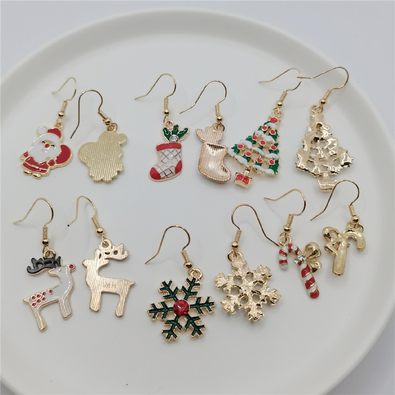 1 Pair Quantity Party Occasion Alloy Material Cartoon Style Geometric Alloy Plating Women's Earrings 1 Pair