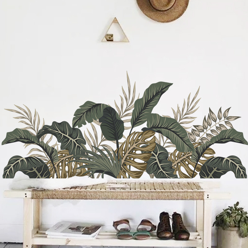 New Simple Tropical Plant Wall Stickers display picture 5