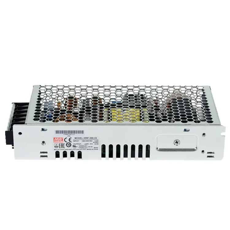 Тайваньский источник питания Mingwei Switch Power HRP-200-24 24В 8.4А Односторонний выход с функцией PFC