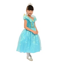 廠家新款兒童演出服裝兒童舞蹈舞台表演公主裙蓬蓬裙現代舞爵士亮