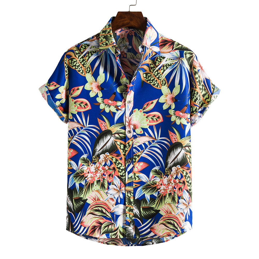 Men's Ditsy Floral Blouse Men's Clothing display picture 173