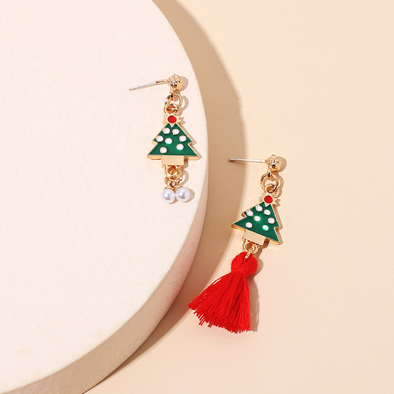 5g Weight Earrings Classification Wedding, Travel, Birthday, Festival Occasion Women'S Gender Vintage Style Style Retro Plush Tassel Pearl Christmas Earrings 4