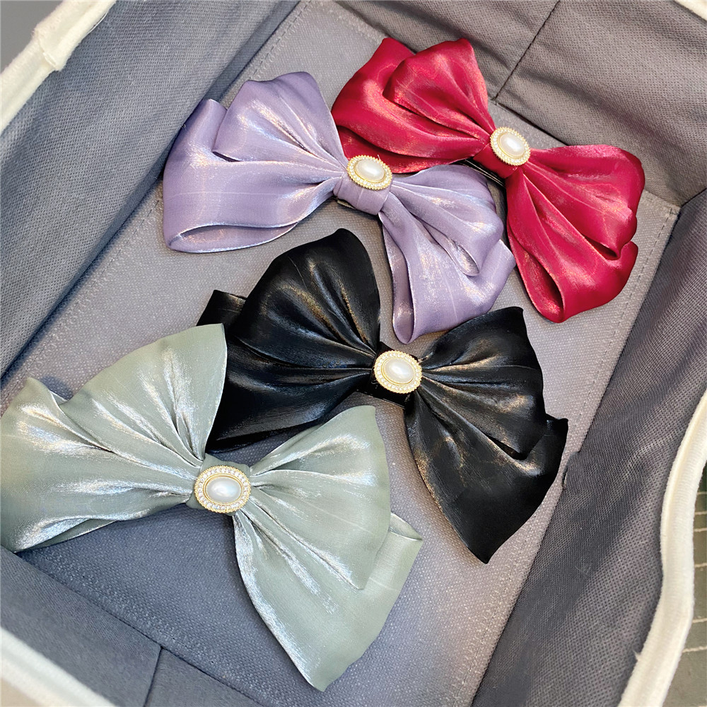 Trendy Fabric Large Double-layer Bow Hairpin display picture 11