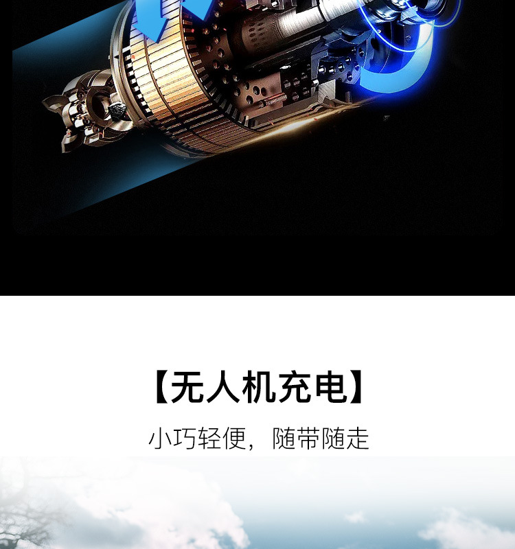 Longxin 3kW small mute frequency conversion gasoline generator RV outdoor miniature portable household 220V