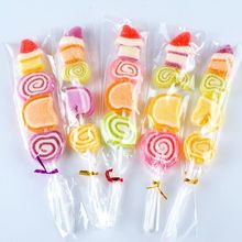 棒棒糖串装水果糖啫喱儿童水果味软糖串烧棒棒糖 可爱创意糖果