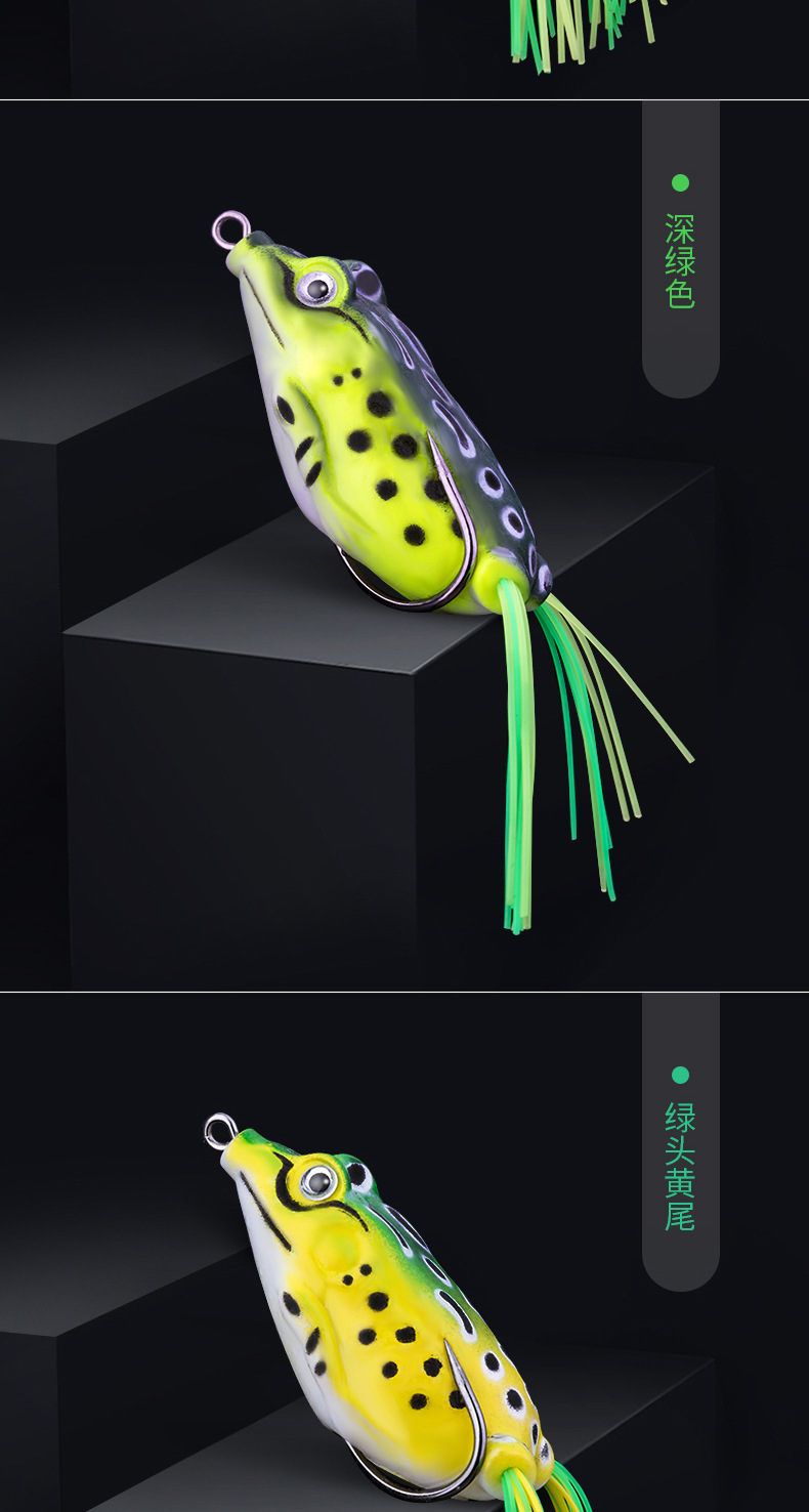 Floating Frog Fishing Lure Soft Plastic Frog Fishing Lures Fresh Water Bass Swimbait Tackle Gear