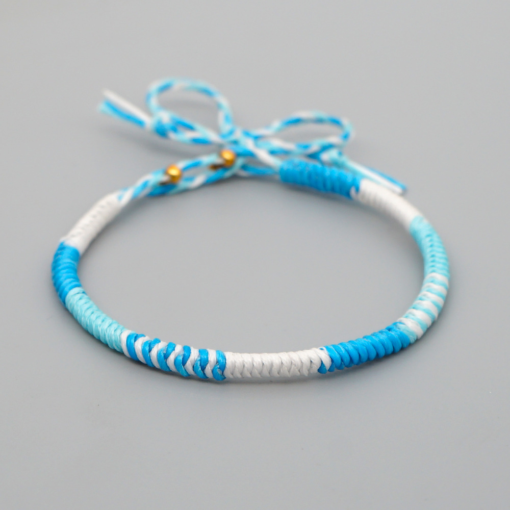 Explosion Small Commodity Bracelet Simple Wax Rope Woven Colorful Natal Rope Bracelet Handmade Jewelry Wholesale Nihaojewelry display picture 5