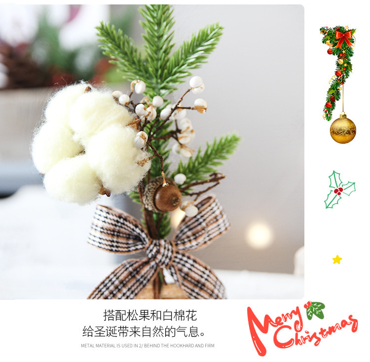 Mini Árbol De Navidad Decoración De Escritorio Atmósfera Decoración Árbol De Navidad En Maceta display picture 1