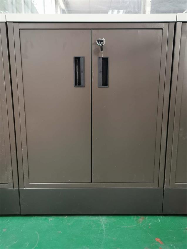 万能收纳柜 小型收银台咖啡色 低价处理多功能储物商用展示货架